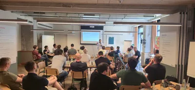 Workshop room during a bootcamp session